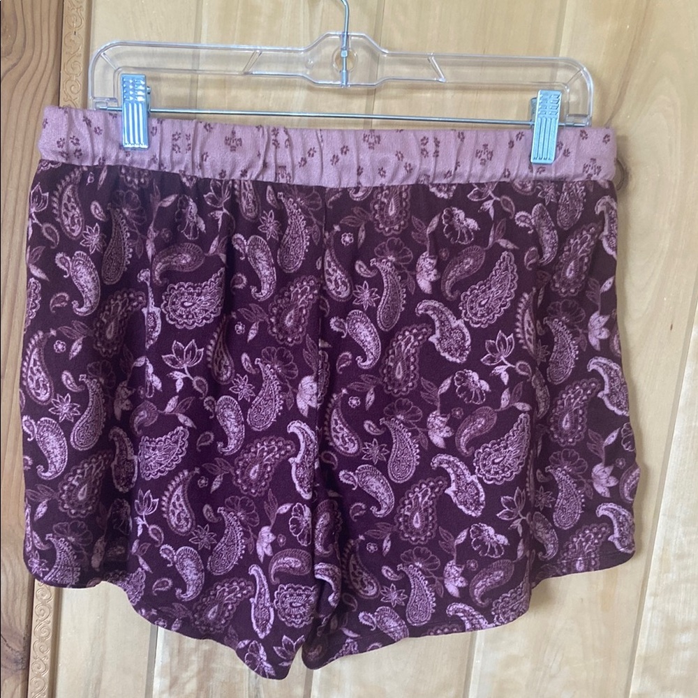 🌹5 for $25🌹Lucky Brand Pink & Plum Paisley Shorts - Picture 8 of 11